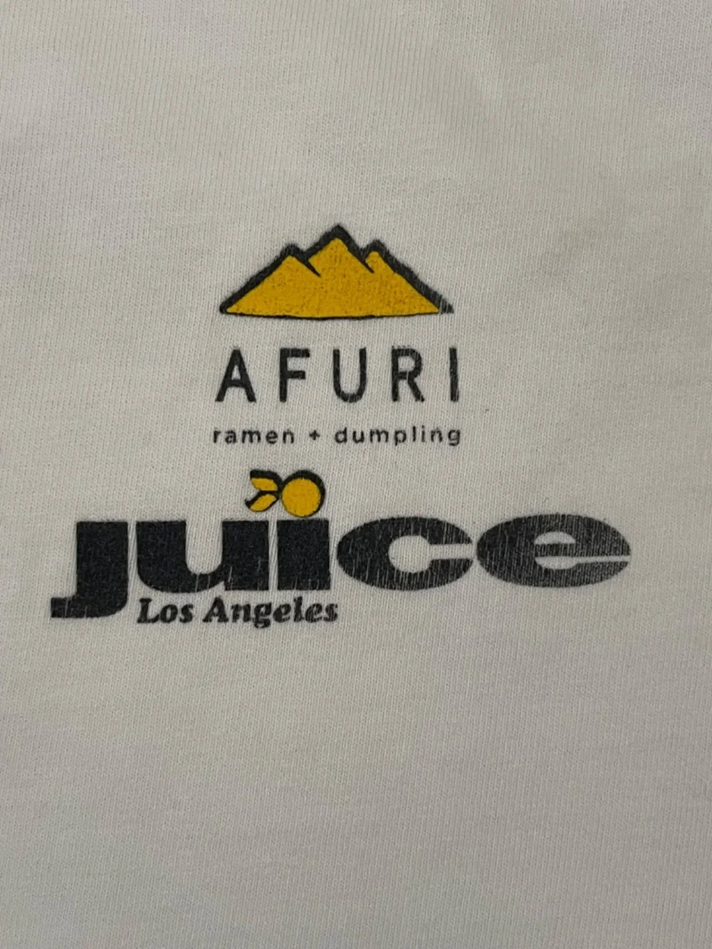 AFURI Ramen x Juice Los Angeles Tee NWOT